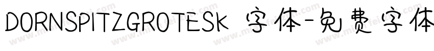 DORNSPITZGROTESK 字体字体转换
